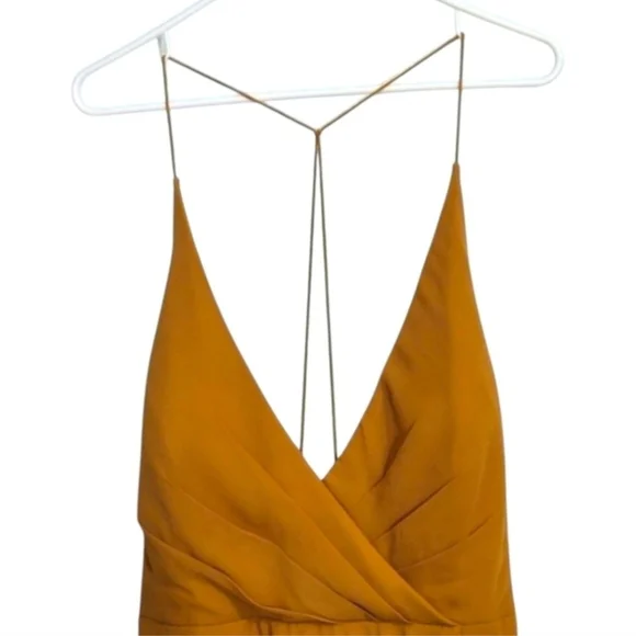 Bill Levkoff Chiffon  Backless Formal Princess Gold Mckinley Size 22 - Picture 3 of 11